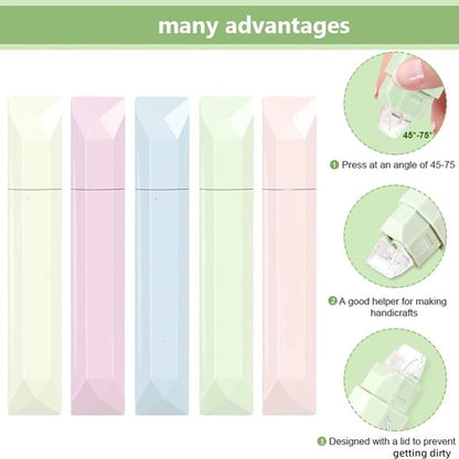 🎅 Julerbjudanden - 50% 🌈4 st dubbelhäftande tejprullar för pyssel