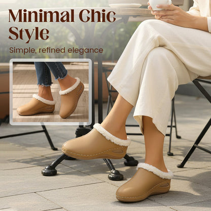 Bekväma slip-on-loafers för damer med ullfoder