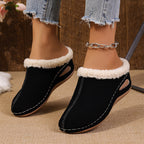 Bekväma slip-on-loafers för damer med ullfoder
