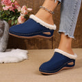 Bekväma slip-on-loafers för damer med ullfoder