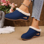 Bekväma slip-on-loafers för damer med ullfoder