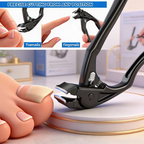✨🔥Böjd nagelklippare i rostfritt stål – Ergonomisk och enkel för seniorer