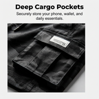 Taktiska cargoshorts för män i avslappnad passform