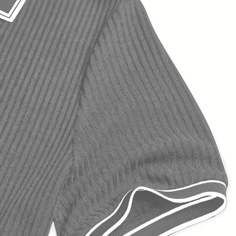 👕 50% RABATT NU! 🌞 Sommar Casual Kortärmad Pikétröja – Andningsbart tyg, klassisk passform och perfekt för vardagsbruk 🏠