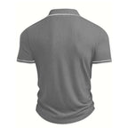👕 50% RABATT NU! 🌞 Sommar Casual Kortärmad Pikétröja – Andningsbart tyg, klassisk passform och perfekt för vardagsbruk 🏠