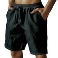 (S-3XL)🌿Herrshorts i bomull och linne med elastisk dragsko