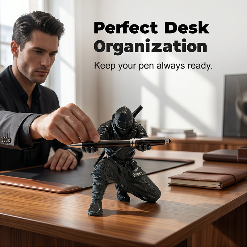 Kreativ pennhållare i form av en ninjakrigare, 3D-printad