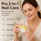 🔥2-i-1 batteridriven nagelklippare och nagelfil
