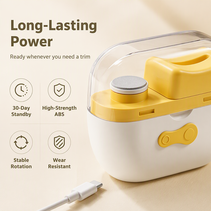 🔥2-i-1 batteridriven nagelklippare och nagelfil