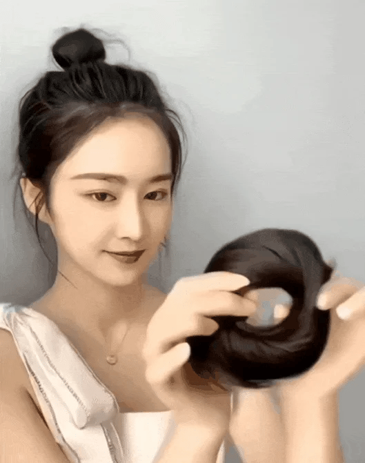 Hårscrunchie för rufsig knut för kvinnor