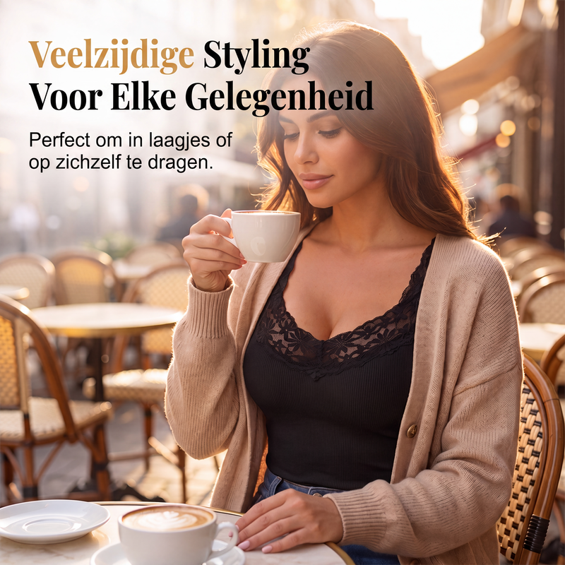 🌸 Ny Kollektion ✨ Damtopp i spets, åtsittande, i stora storlekar 👚 Elegant look, bekväm passform & självsäker utstrålning