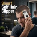 ✂️ Spara 50 % nu! Tvättbar hårtrimmer med vridreglage – sladdlös, med digital display, justerbar klipplängd och uppladdningsbart batteri för hemmabruk.