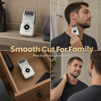✂️ Spara 50 % nu! Tvättbar hårtrimmer med vridreglage – sladdlös, med digital display, justerbar klipplängd och uppladdningsbart batteri för hemmabruk.