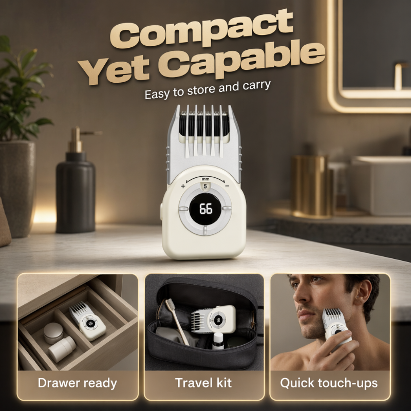 ✂️ Spara 50 % nu! Tvättbar hårtrimmer med vridreglage – sladdlös, med digital display, justerbar klipplängd och uppladdningsbart batteri för hemmabruk.
