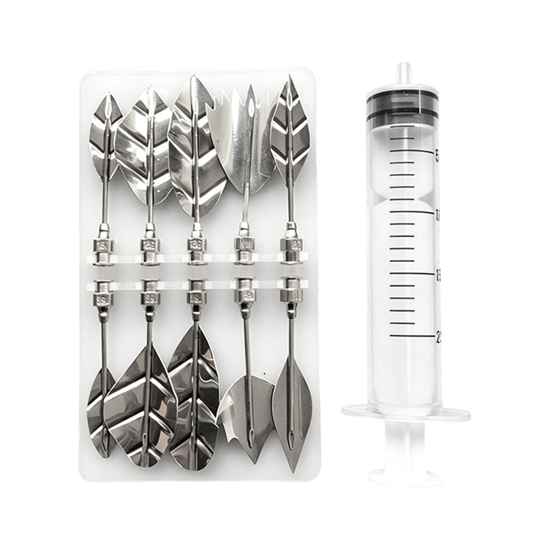 🎂 Få 50 % rabatt nu! Professionellt kit för 3D-gelékonst – Innehåller verktyg för blomformning i rostfritt stål (typ 304, set om 10 delar) och en spruta.✨🎨