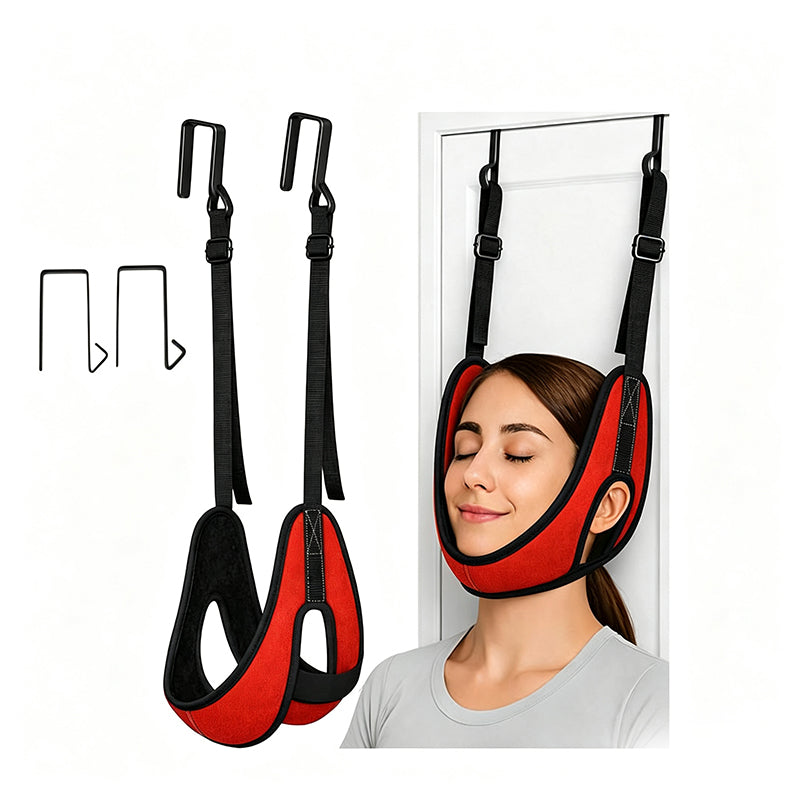 🧘 BEGRÄNSAD TID: 50 % RABATT! 💆 Nacksträckningsapparat för montering på dörren till lindring av nacksmärtor – enkel installation, skonsam lindring, lämplig för hemmabruk ✨