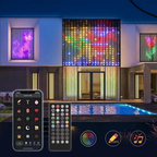 🌈 Smart LED-ljusslinga – app + fjärrkontroll, musiksynk, vattentät PVC. Anpassa färger och mönster för fest och trädgård! ✨🎶