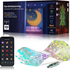 🌈 Smart LED-ljusslinga – app + fjärrkontroll, musiksynk, vattentät PVC. Anpassa färger och mönster för fest och trädgård! ✨🎶