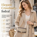 📱 50% RABATT! ✨ Lyxigt plånboksfodral i crossbody-stil för telefonen med kortfack & stödfunktion 👛