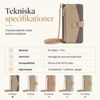 📱 50% RABATT! ✨ Lyxigt plånboksfodral i crossbody-stil för telefonen med kortfack & stödfunktion 👛